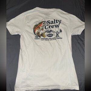 Mens Salty Crew White Tshirt Shirt Medium